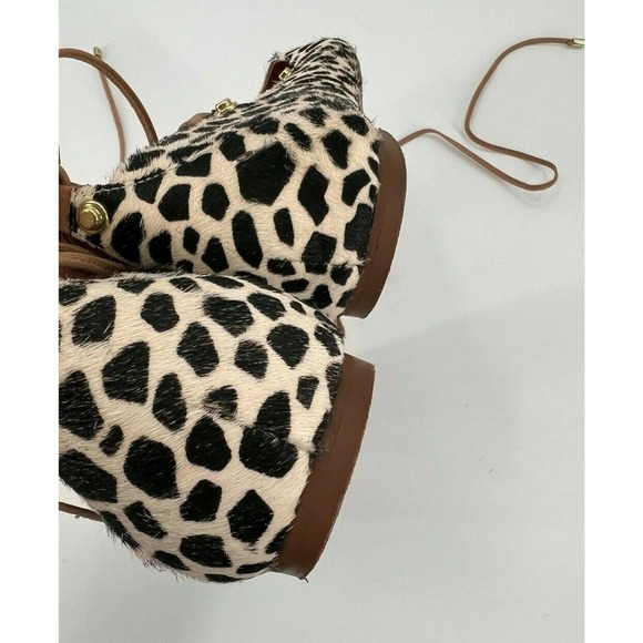 Halogen Womens Size 4.5M Owen Genuine Cheetah Calf Hair Pointy Toe Ghillie Flats - Picture 3 of 5